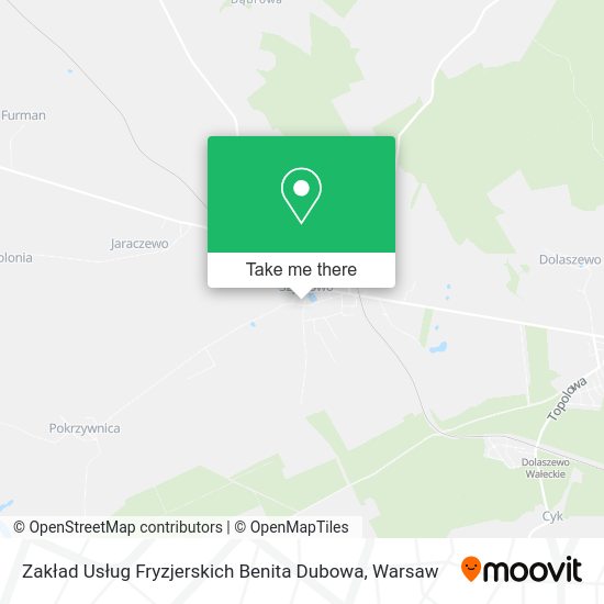 Zakład Usług Fryzjerskich Benita Dubowa map