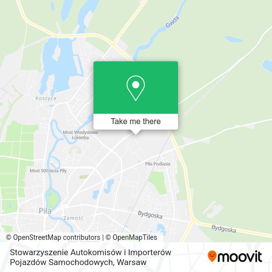 Stowarzyszenie Autokomisów i Importerów Pojazdów Samochodowych map