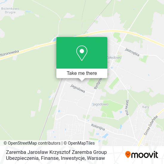 Zaremba Jarosław Krzysztof Zaremba Group Ubezpieczenia, Finanse, Inwestycje map