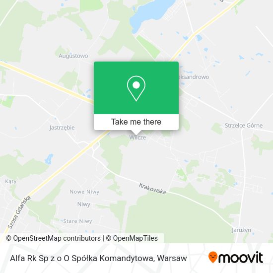 Alfa Rk Sp z o O Spółka Komandytowa map