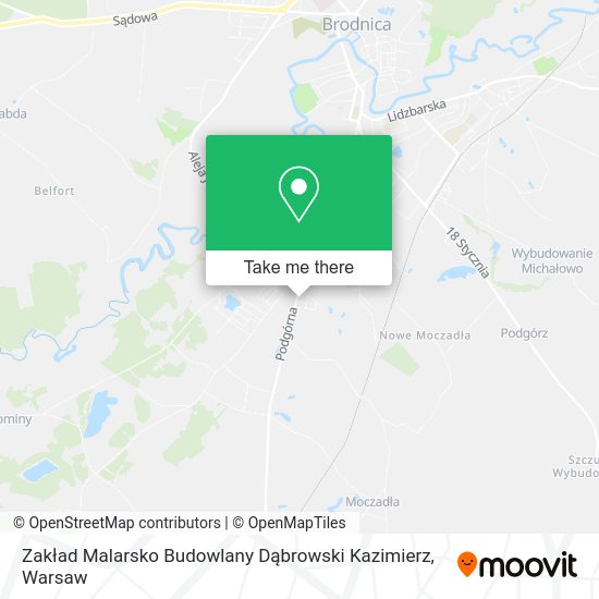 Zakład Malarsko Budowlany Dąbrowski Kazimierz map