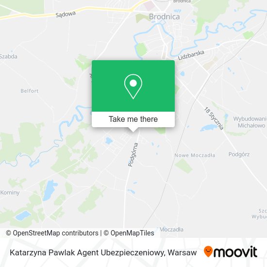 Katarzyna Pawlak Agent Ubezpieczeniowy map