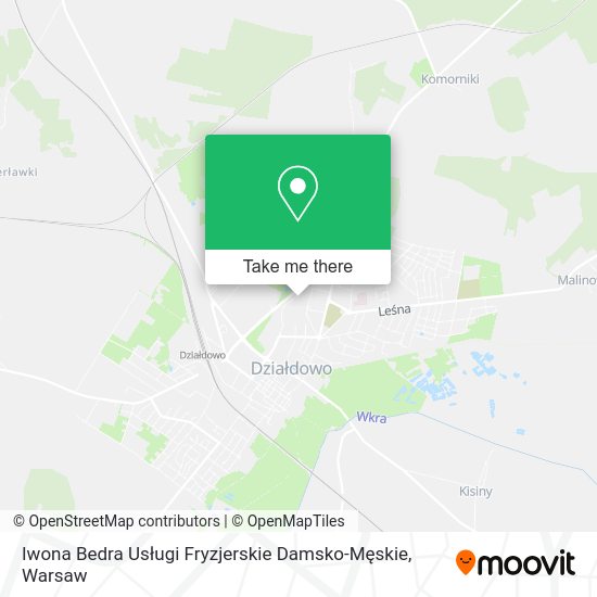 Iwona Bedra Usługi Fryzjerskie Damsko-Męskie map