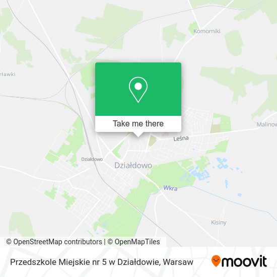 Przedszkole Miejskie nr 5 w Działdowie map