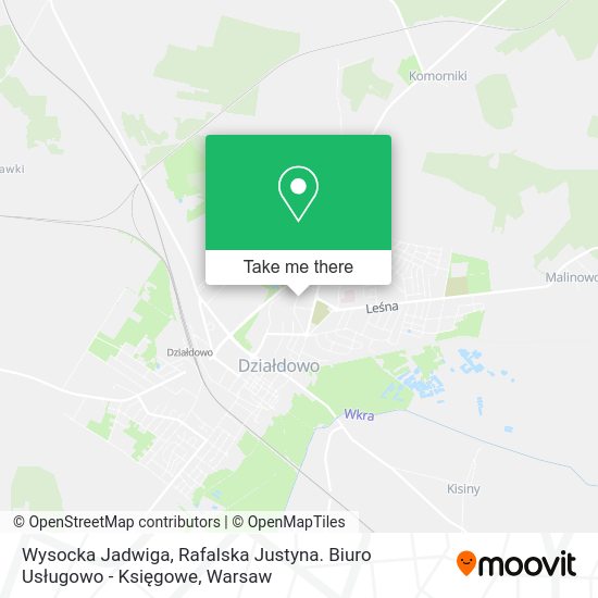 Wysocka Jadwiga, Rafalska Justyna. Biuro Usługowo - Księgowe map