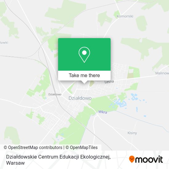 Działdowskie Centrum Edukacji Ekologicznej map