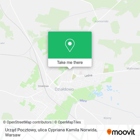 Urząd Pocztowy, ulica Cypriana Kamila Norwida map