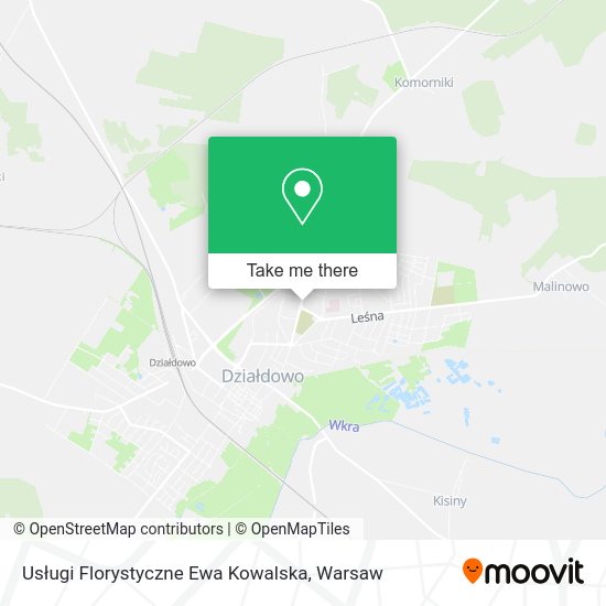 Usługi Florystyczne Ewa Kowalska map