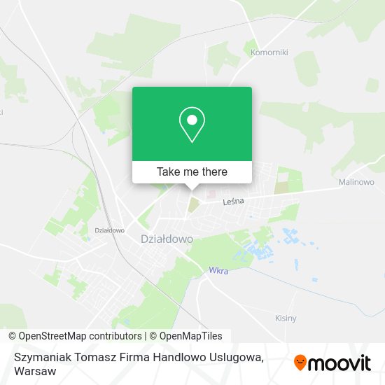 Szymaniak Tomasz Firma Handlowo Uslugowa map