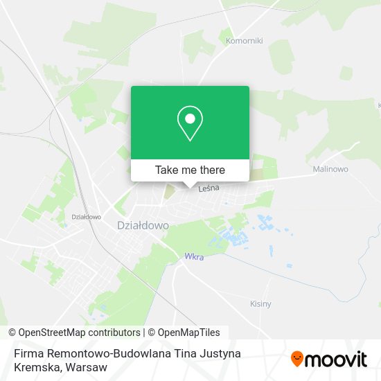 Firma Remontowo-Budowlana Tina Justyna Kremska map