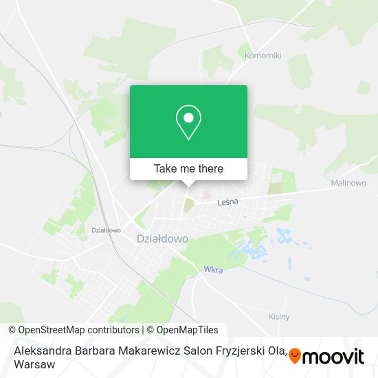 Aleksandra Barbara Makarewicz Salon Fryzjerski Ola map