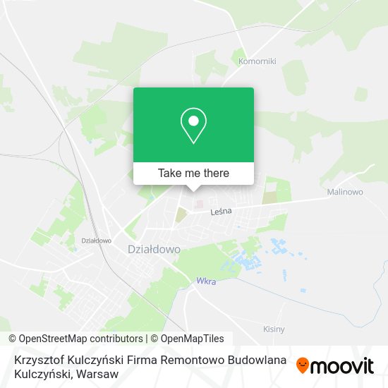 Krzysztof Kulczyński Firma Remontowo Budowlana Kulczyński map