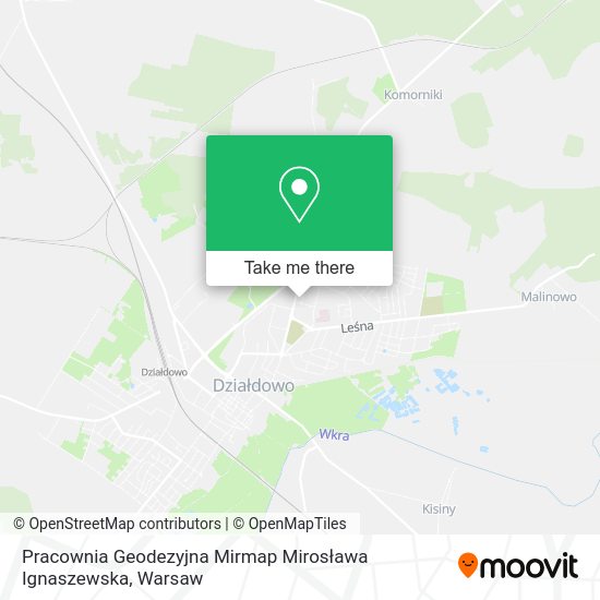 Карта Pracownia Geodezyjna Mirmap Mirosława Ignaszewska