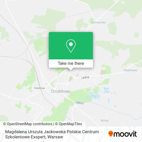 Magdalena Urszula Jackowska Polskie Centrum Szkoleniowe Exspert map