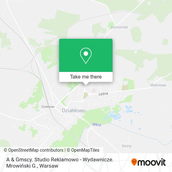 A & Gmscy. Studio Reklamowo - Wydawnicze. Mrowiński G. map