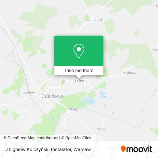 Zbigniew Kulczyński Instalator map