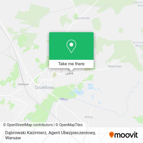 Dąbrowski Kazimierz, Agent Ubezpieczeniowy map