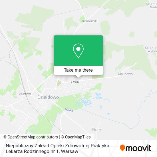 Niepubliczny Zakład Opieki Zdrowotnej Praktyka Lekarza Rodzinnego nr 1 map