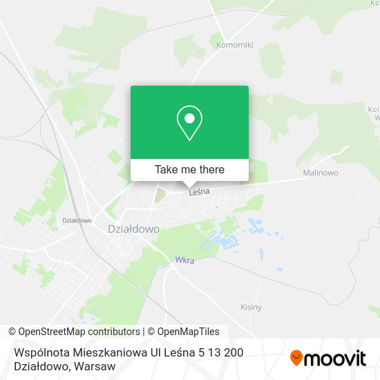 Wspólnota Mieszkaniowa Ul Leśna 5 13 200 Działdowo map