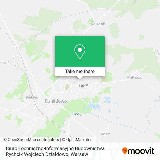 Biuro Techniczno-Informacyjne Budownictwa. Rychcik Wojciech Działdowo map