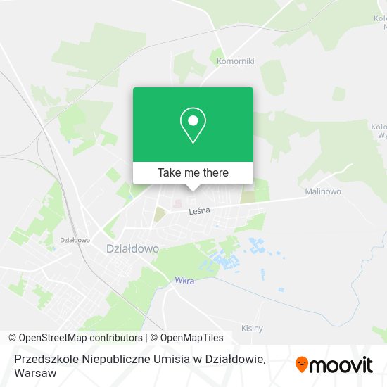 Przedszkole Niepubliczne Umisia w Działdowie map