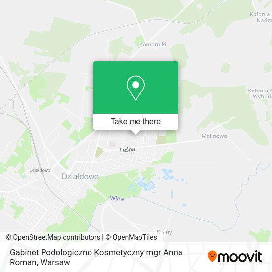 Gabinet Podologiczno Kosmetyczny mgr Anna Roman map