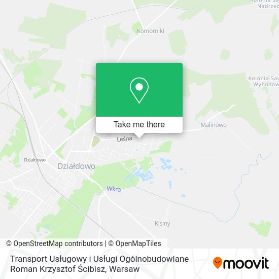 Transport Usługowy i Usługi Ogólnobudowlane Roman Krzysztof Ścibisz map