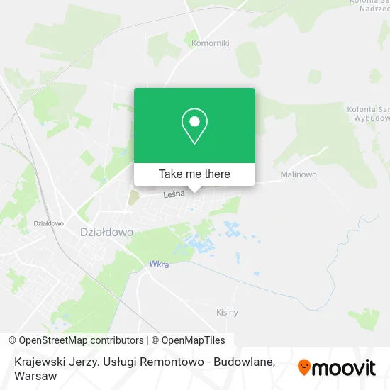 Krajewski Jerzy. Usługi Remontowo - Budowlane map