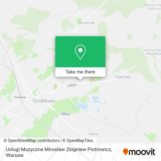 Usługi Muzyczne Mirosław Zbigniew Piotrowicz map