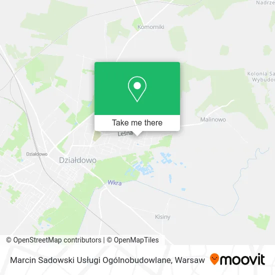 Marcin Sadowski Usługi Ogólnobudowlane map