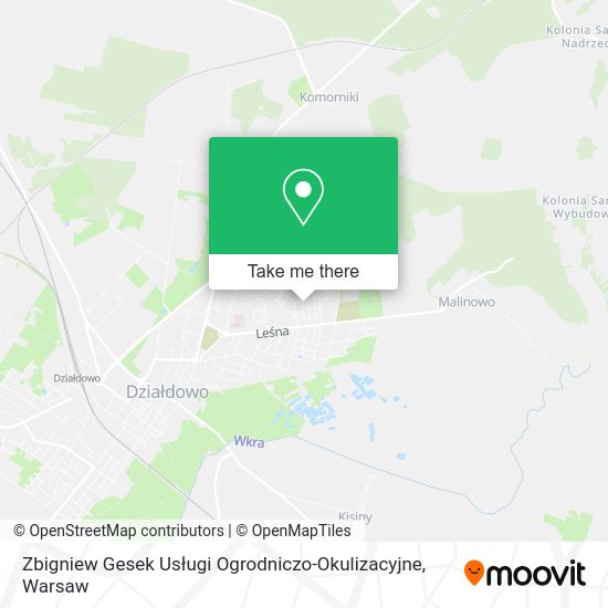 Zbigniew Gesek Usługi Ogrodniczo-Okulizacyjne map