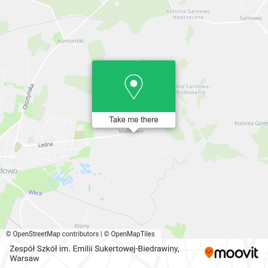 Zespół Szkół im. Emilii Sukertowej-Biedrawiny map