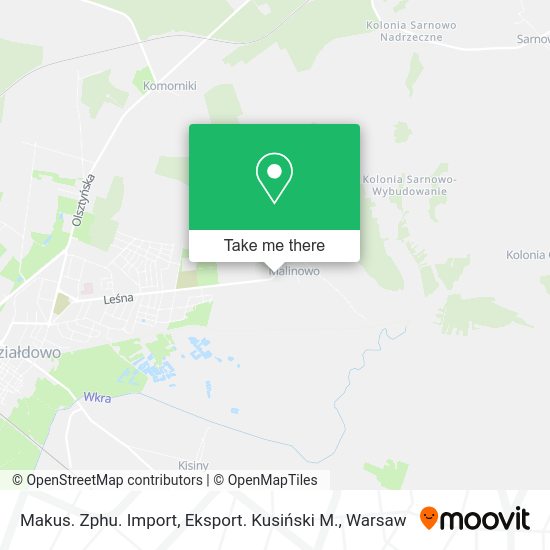 Makus. Zphu. Import, Eksport. Kusiński M. map