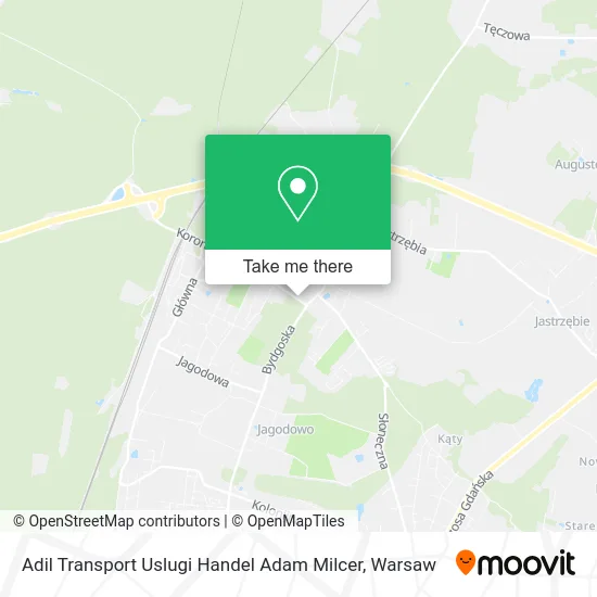 Карта Adil Transport Uslugi Handel Adam Milcer