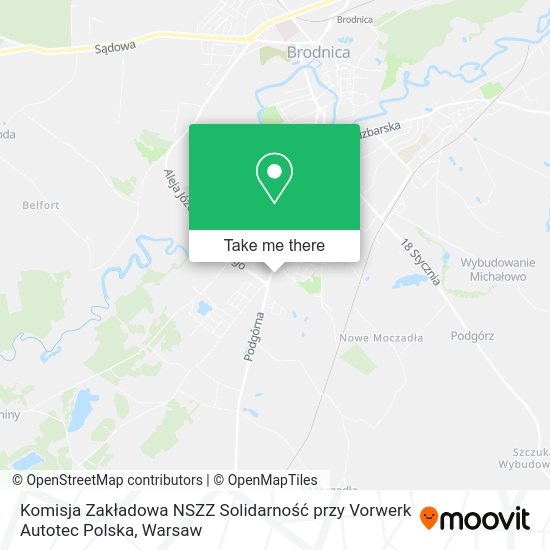 Komisja Zakładowa NSZZ Solidarność przy Vorwerk Autotec Polska map