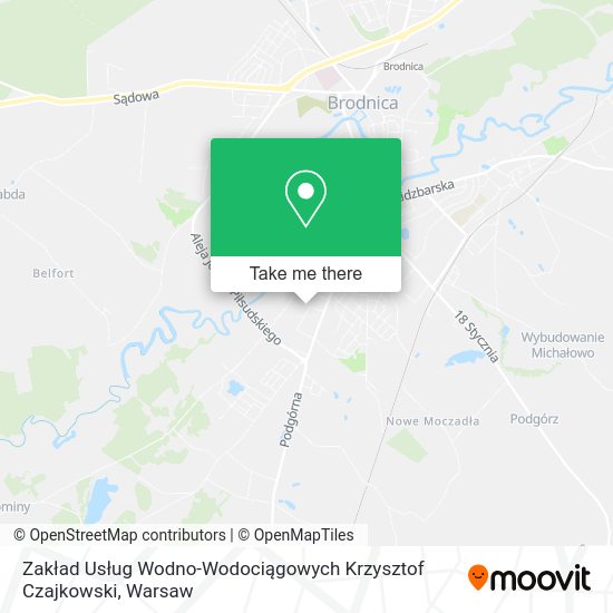 Zakład Usług Wodno-Wodociągowych Krzysztof Czajkowski map