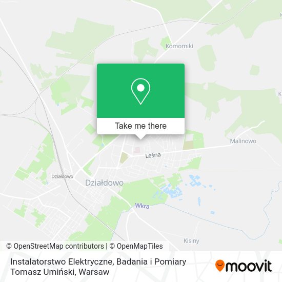 Карта Instalatorstwo Elektryczne, Badania i Pomiary Tomasz Umiński