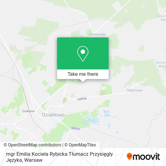 mgr Emilia Kociela Rybicka Tłumacz Przysięgły Języka map