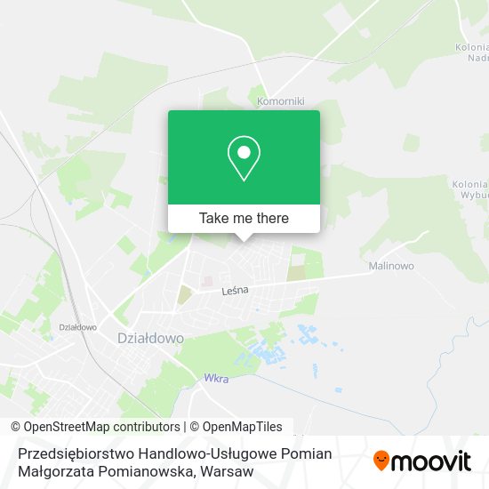 Przedsiębiorstwo Handlowo-Usługowe Pomian Małgorzata Pomianowska map