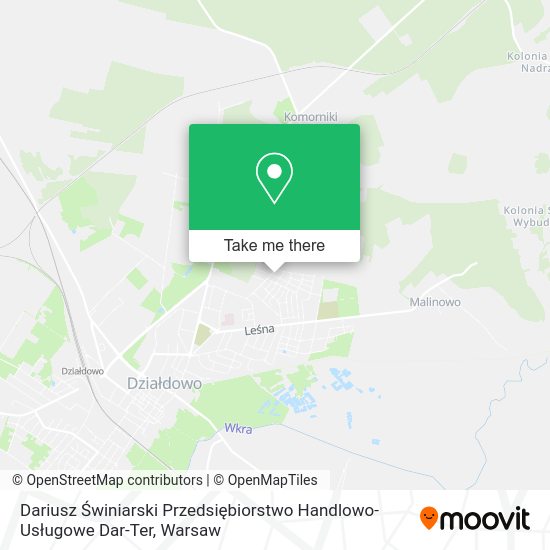 Dariusz Świniarski Przedsiębiorstwo Handlowo-Usługowe Dar-Ter map