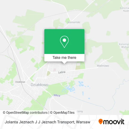 Карта Jolanta Jeznach J J Jeznach Transport