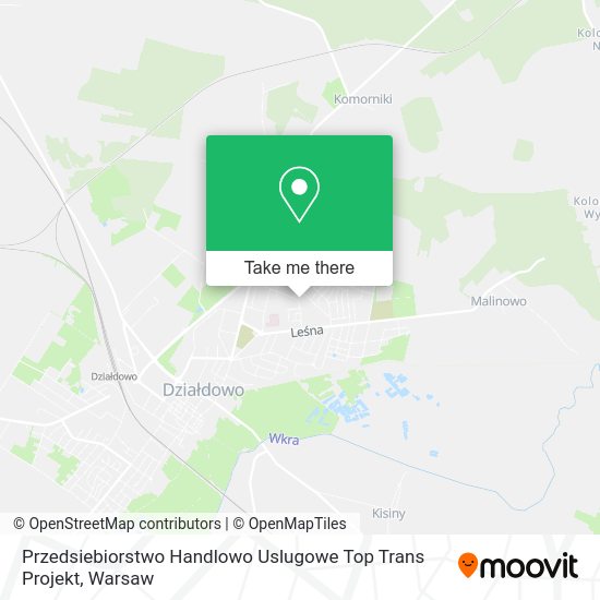 Przedsiebiorstwo Handlowo Uslugowe Top Trans Projekt map