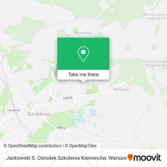 Jackowski S. Ośrodek Szkolenia Kierowców map