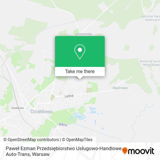 Paweł Ezman Przedsiębiorstwo Usługowo-Handlowe Auto-Trans map