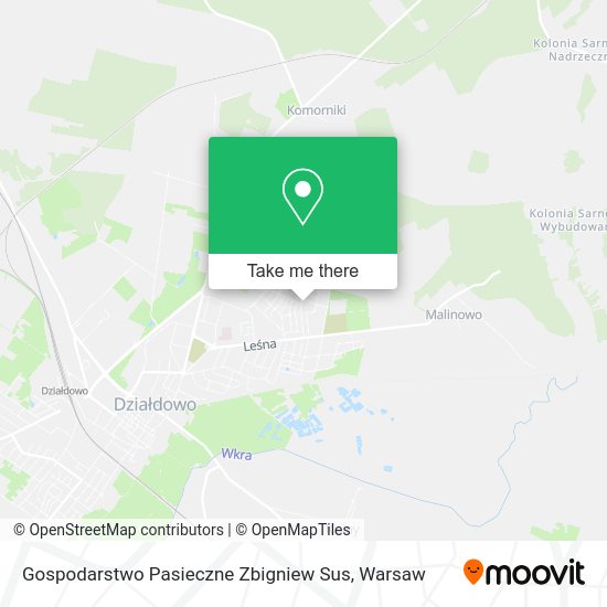 Gospodarstwo Pasieczne Zbigniew Sus map