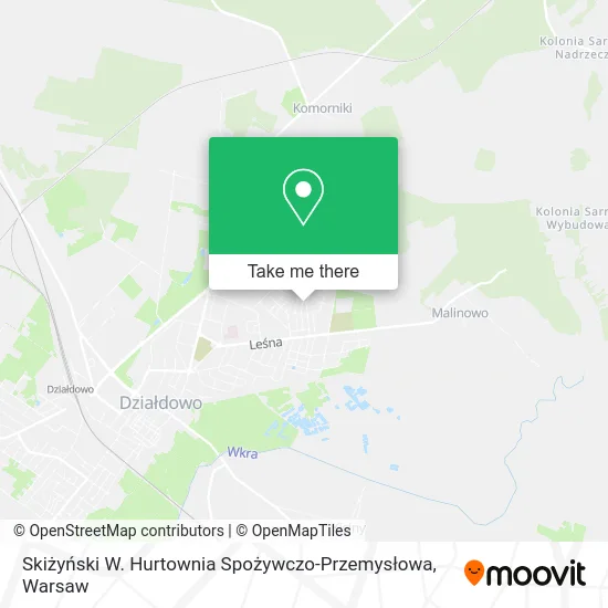 Карта Skiżyński W. Hurtownia Spożywczo-Przemysłowa