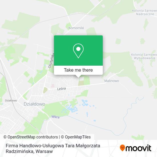 Firma Handlowo-Usługowa Tara Małgorzata Radzimińska map