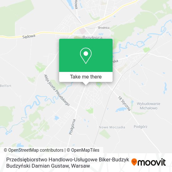 Przedsiębiorstwo Handlowo-Usługowe Biker-Budzyk Budzyński Damian Gustaw map