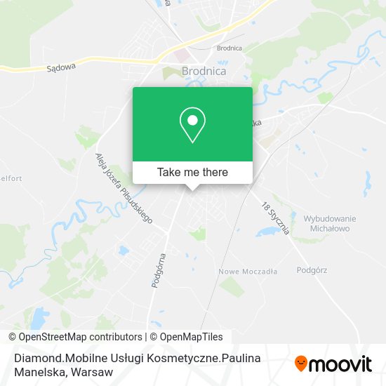 Diamond.Mobilne Usługi Kosmetyczne.Paulina Manelska map