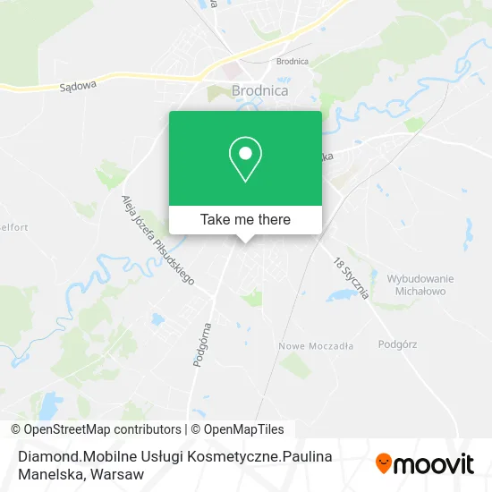 Diamond.Mobilne Usługi Kosmetyczne.Paulina Manelska map